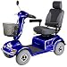 Heavy Duty Road Class Four Wheel Scooter, Blue with White Glove Service