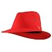 Downturned Canvas Fedora Hat - Red W19S67A photo