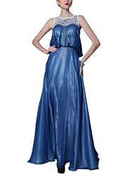 A-line Empire   Waistline Sleeveless Satin/Silk Cocktail Jeweled Beaded Homecoming Dress/Pageant Dress/Prom Dress/Party Dress/Wedding Dress 