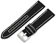 Hadley-Roma Men's MSM848RT 220 22-mm Black Genuine 'Kevlar' with Off-White Stitching Watch Strap from Hadley-Roma