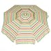 6ft Striped Bistro Beach Umbrella with Tilt & Vent