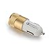 [Qualcomm Certified]runshionTM Quick ChargeTM 2.0 Powerall 18w USB Car Charger Adapter for Samsung Galaxy S6/s6 Edge and More(2.4a for Android,2a for Apple)-Gold