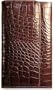 Jack Georges Croco Clutch - Brown