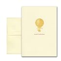Birthday Cards - Golden Balloon, box of 10 cards and envelopes