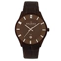 Skagen Herrenarmbanduhr Slimline Leder 474XLMLD