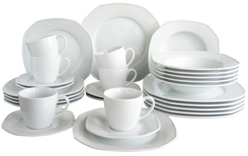 Creatable 14174 4 Kombiservice Octo 30-teilig, wei&szlig;