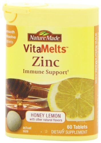 Nature Made Vitamelts Zinc Smooth Dissolve Tablet, 15 mg, 60 Count (pack of 3) Nature Made Vitamelts Zinc Smooth Dissolve Tablet, 15 mg, 60 Count (pack of 3)