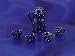 Miniature Blue Spatterware Coffee Pot and Cups