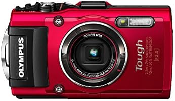 Olympus TG-4 16 MP Waterproof Digital Camera with 3-Inch LCD (Red)
