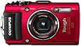 Olympus TG-4 16 MP Waterproof Digital Camera with 3-Inch LCD (Red)