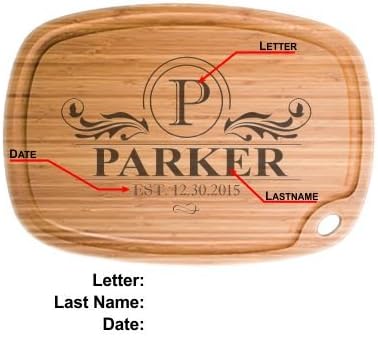 Custom Engraved Greenlite Extra Large Bamboo Cutting Board