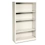 HON S60ABCL 34-1/2 by 12-5/8 by 59-Inch Metal Bookcase with 4 Shelves, Putty