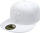 MLB Colorado Rockies White on White 59FIFTY Fitted Cap