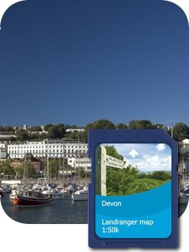 Satmap GPS System Karte Devon Gesamt