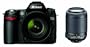 Nikon D80 10.2MP Digital SLR Camera Kit with 18-55mm f/3.5-5.6G AF-S DX VR & 55-200mm f/4-5.6G ED IF AF-S DX VR Nikkor Zoom Lenses