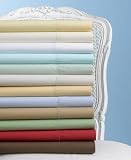 Martha Stewart Collection 360 Thread Count Solid Fitted Sheet, Queen