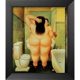 Bath Framed Art Poster Print by Fernando Botero, 17x19 by Art.com