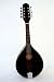 Crescent High Gloss Black Mandolin