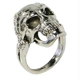 Skull W/ Skeleton Arms Ring