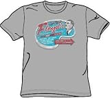 Andy Griffith Show Mayberry FLOYD'S BARBER SHOP Adult Gray T-shirt, Large