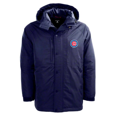 Chicago Cubs Navy Trek Full-Zip Hooded Jacket
