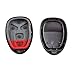 nj365 GM/L:22733524 5 Buttons New PAD + Button for Gm Buick Chevrolet Pontiac Satur Remote Key Keyless Car Case No Chips Inside