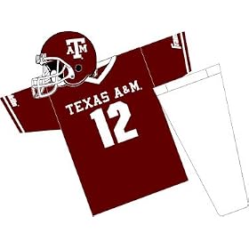<b>Texas A&M Aggies Youth NCAA Team Helmet and Uniform Set by Franklin Sports (Small)</b>