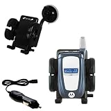 Nextel i760 Flexible Auto Windshield Holder with Car Charger - Uses Gomadic TipExchange