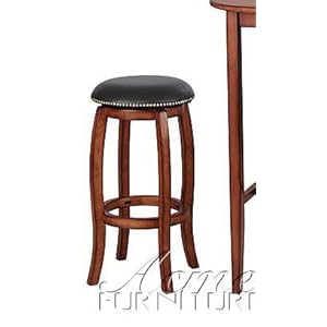 Vintage Oak Finish Swivel Bar Stool Vintage Oak Finish Swivel Bar Stool