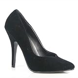 5 Inch Heel Classic Pump (Black/Velvet;14)