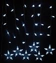 1.2m x 1m White Led Star Curtain Lights (L111)