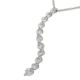 11 Round 'S' Journey Diamond Pendant on Chain 1.00cttw