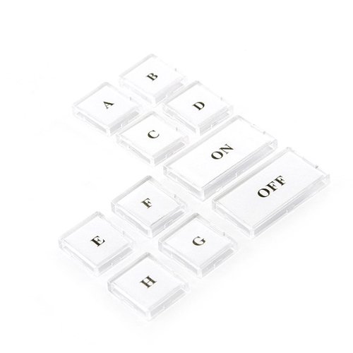 Clear 6 / 8 Button only Change Kit for INSTEON KeypadLinc