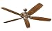 Monte Carlo 5MS66BR Mansion Grand, 66-Inch 5-Blade Ceiling Fan, British Bronze Motor Finish and American Walnut Blades
