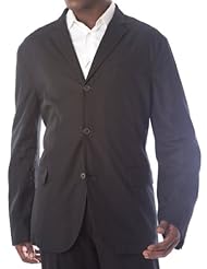 John Varvatos Mens Jacket Black Sz 58X JVSO660-AIAE