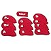 HDE Golf Club Headcovers for Irons Neoprene Slip On Head Cover Sleeves (Red)