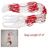 Basketball Football White Red Carry Net Mesh Nylon Bag