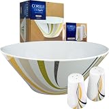 Trademark 82-74359 Corelle Linea Serving Bowl & Salt/Pepper Set