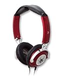 Ifrogz - EarPollution Nerve Pipe - Casque fermé pour mp3 / iPod - Spider (Rouge/Chrome)