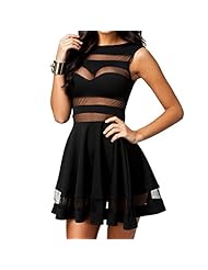 Mesh Skater Dress/Evening Dress/Party Dress/Mini Dress 
