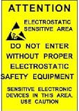 Electrostatic Sensitive Area ESD Warning Sign Poster Print - 13x19 Electrostatic Sensitive Area ESD Warning Sign Poster Print - 13x19