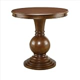 Powell Cherry Round Accent Table