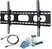 TILTABLE WALL MOUNT IN BLACK BRACKET WITH BUBBLE LEVEL FITS 37 40 42 46 50 52 54 55 58 60 62 INCH LCD / LED / PLASMA TV OF ALL MAKES ALL MODELS COMES WITH FREE CLEANING KIT