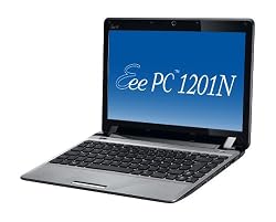 ASUS Eee PC Seashell 1201N-PU17-SL 12.1-Inch Silver Netbook - 5 Hours of Battery Life