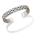 Oxidized Braided Men's Cuff Bracelet
