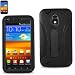 Premium Heavy Duty Hybrid Case for SPRINT GALAXY S2 EPIC TOUCH 4G - Model SGH D710 (Outer Silicone + Inner Hard Protector Case W/ Kickstand) Black