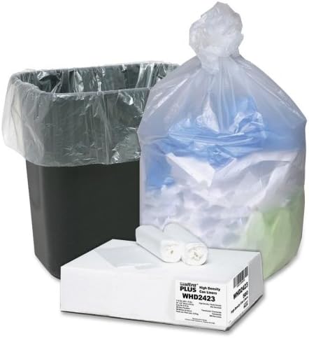 Wholesale CASE of 10 - Webster Ultra Plus Trash Can Liners-Can Liners, 7-10 Gallon, 24"x24", 500/CT, Translucent