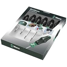 Wera 05031554002 Kraftform Comfort 1367/6 Torx Ergonomic Screwdriver Set, 6-Piece