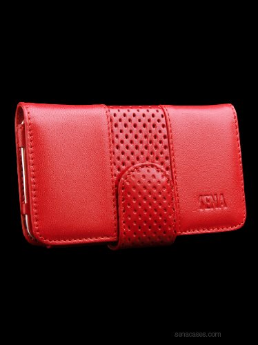 Sena Premium Stand Leather Case for iPod Touch 4G, Red