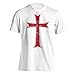 Crusader Knights Templar Distressed Cross T-Shirt